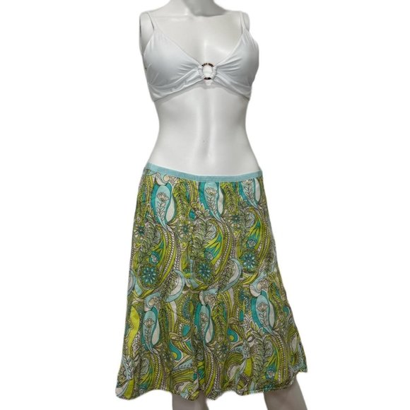 Gap Y2k Bright Paisley Skirt - Picture 1 of 8
